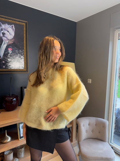 Pull mohair Soline (jaune)