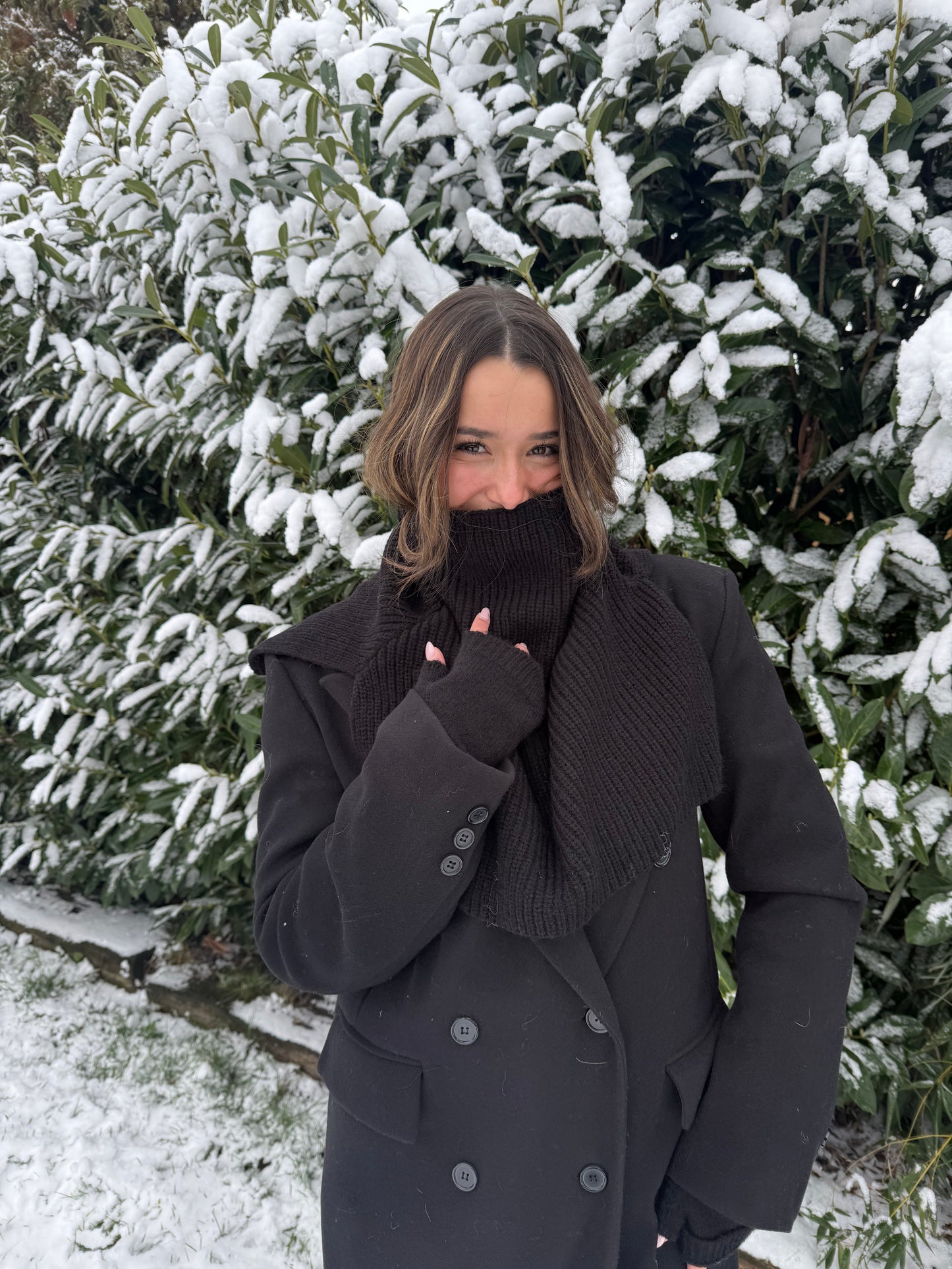 Écharpe col montant (noire)