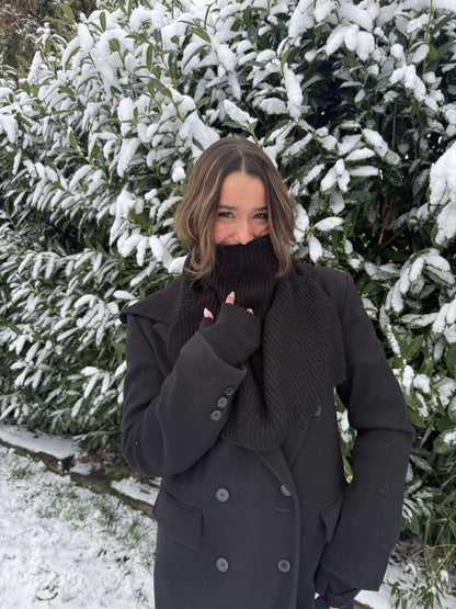 Écharpe col montant (noire)