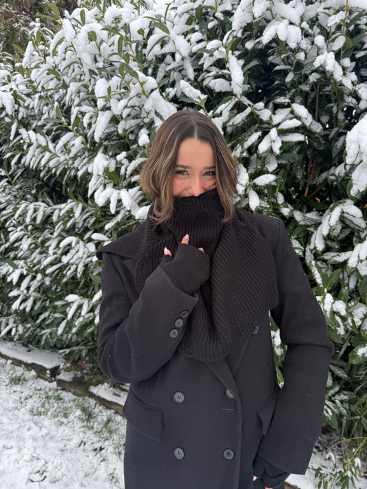 Écharpe col montant (noire)