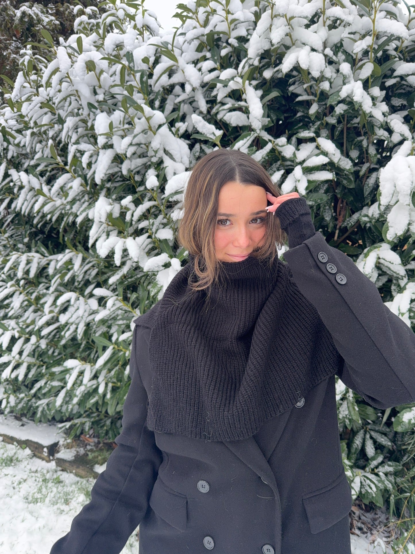 Écharpe col montant (noire)