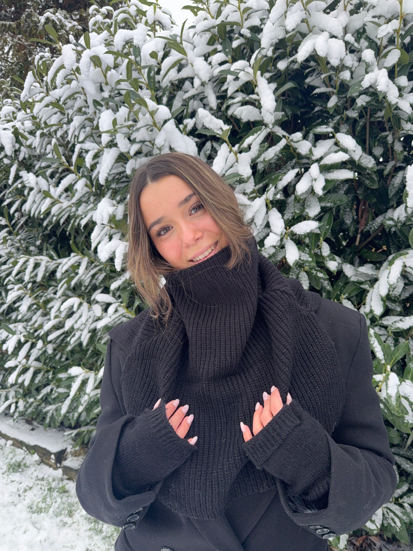 Écharpe col montant (noire)