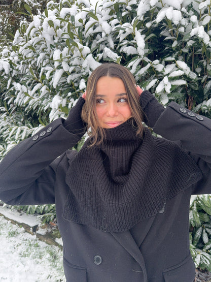Écharpe col montant (noire)
